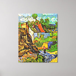 Van Gogh - Houses in Auvers Canvas Print