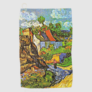 Van Gogh - Houses in Auvers, famous painting Golf Towel