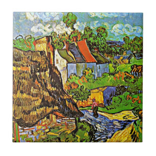 Van Gogh - Houses in Auvers Tile