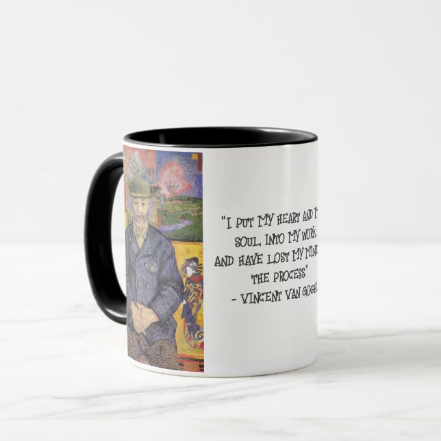 Van Gogh Humour Quotes  Mug (Front Left)