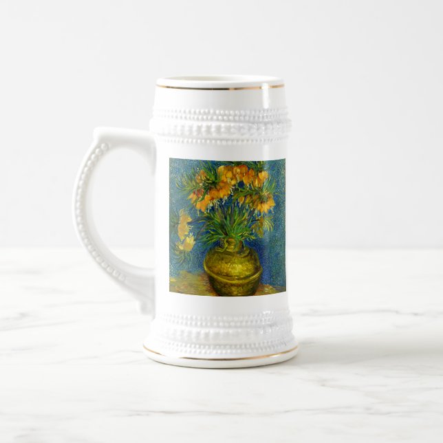 Van Gogh Imperial Fritillaries  Beer Stein (Left)
