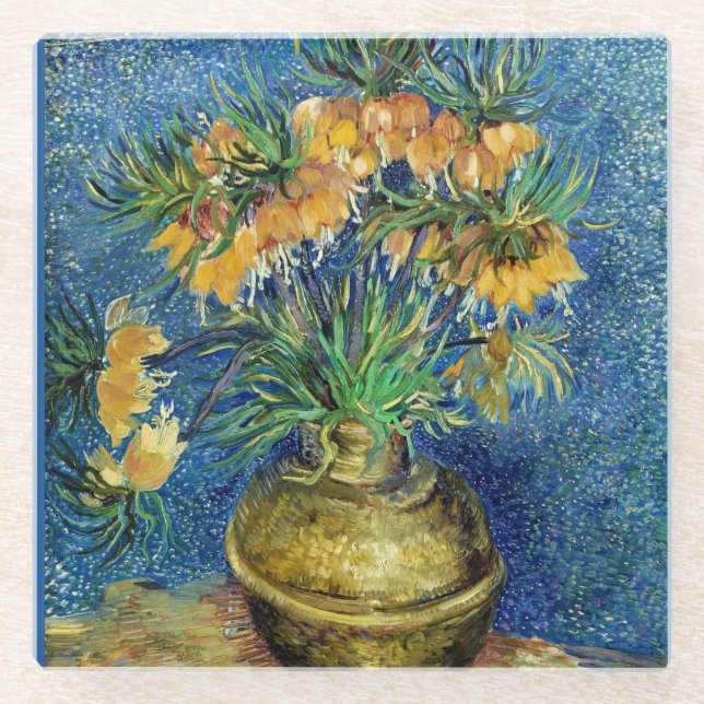 Van Gogh - Imperial Fritillaries, Glass Coaster (Front)