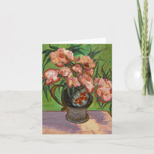Van Gogh Inspired Pitcher and Oleanders Note Card