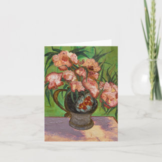 Van Gogh Inspired Pitcher and Oleanders Note Card