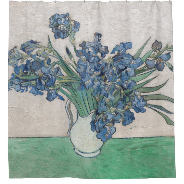 Van Gogh Iris Vase Painting Impressionism (Front)