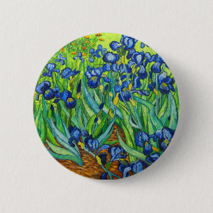 Van Gogh Irises 2 Inch Round Button