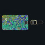 Van Gogh Irises. Blue floral vintage impressionism Luggage Tag<br><div class="desc">Van Gogh "Irises" bag tag. Blue floral impressionism art.</div>