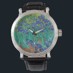 Van Gogh Irises. Blue floral vintage impressionism Watch<br><div class="desc">Van Gogh "Irises" watch. Blue floral impressionism art.</div>