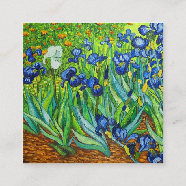 Van Gogh Irises Enclosure Card (Front)