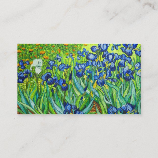Van Gogh Irises Enclosure Card (Front)