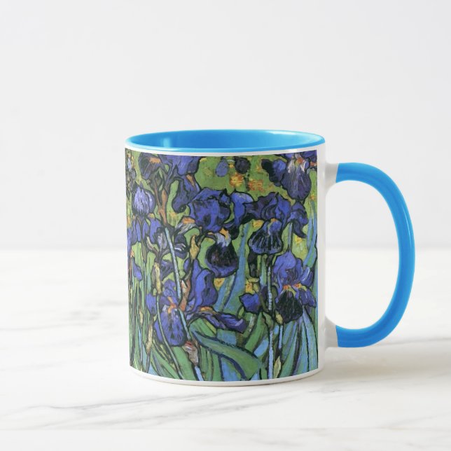 Van Gogh Irises (F608) Vintage Fine Art Mug (Right)