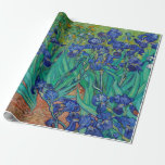 Van Gogh Irises Floral Painting Wrapping Paper<br><div class="desc">Vincent Van Gogh  (30 March 1853 – 29 July 1890) was an influential Dutch post-impressionist painter.  This artwork is called Irises.</div>