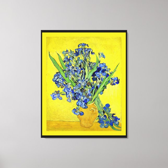 Van Gogh - Irises framed Canvas Print (Front)