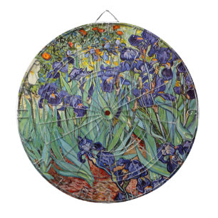 Van Gogh Irises Impressionist Painting Dartboard
