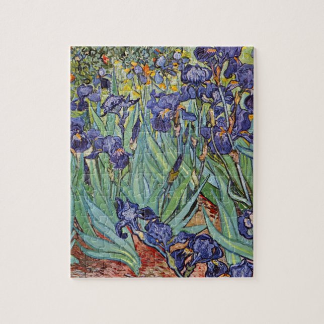 Van Gogh Irises Impressionist Painting Jigsaw Puzzle (Vertical)