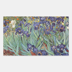 Van Gogh Irises Impressionist Painting Sticker