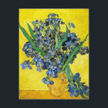 Van Gogh Irises Invitations<br><div class="desc">Van Gogh Irises invitations. Oil painting on canvas from 1890. Van Gogh created multiple iris paintings throughout his career, Still Life with Irises features a bouquet of freshly cut irises in a yellow vase with a yellow background. The Irises are in full bloom and lean over the edge of the...</div>