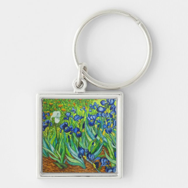 Van Gogh Irises Keychain (Front)