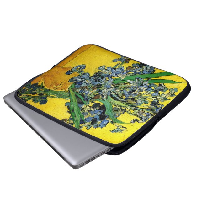 Van Gogh: Irises Laptop Sleeve (Front Bottom)