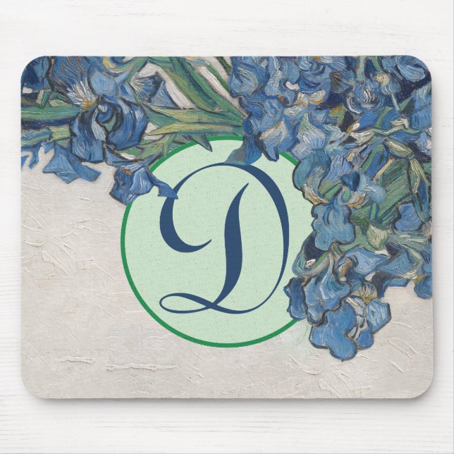 Van Gogh Irises Mouse Pad (Front)