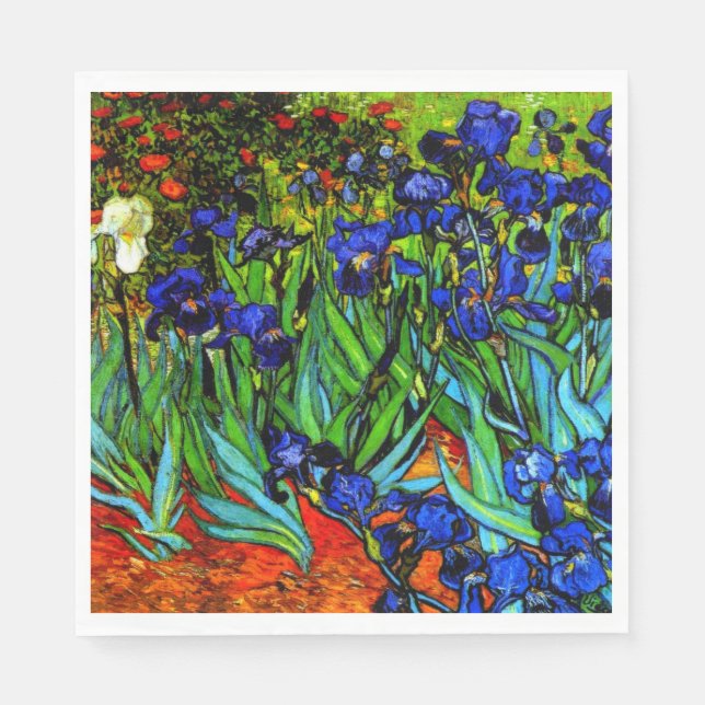 Van Gogh - Irises,  Napkin (Front)