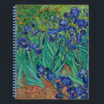 Van Gogh Irises Notebook<br><div class="desc">Functional art from our favourite artist.
Irises by Van Gogh 1889
Design on both sides.</div>