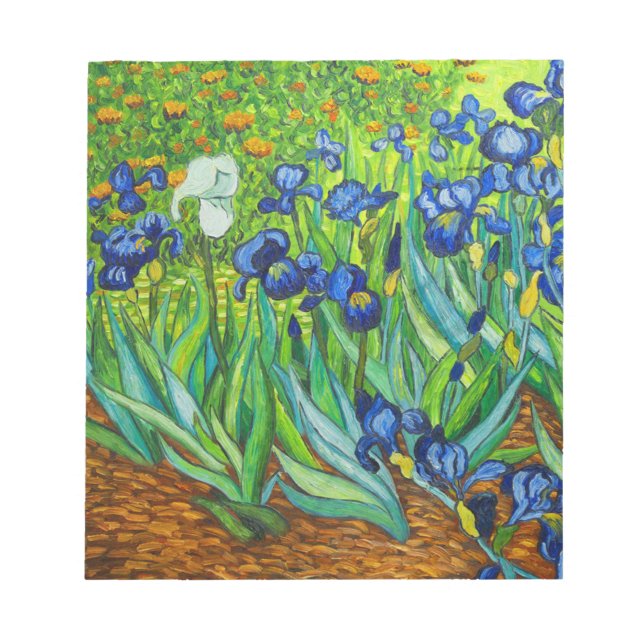 Van Gogh Irises Notepad (Front)