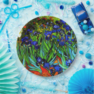 Van Gogh - Irises, Paper Plate