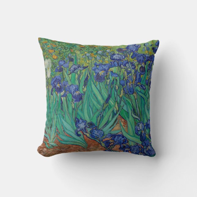 Van Gogh Irises Pillow (Front)