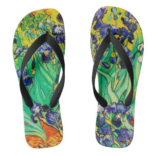 Van Gogh Irises/Purple/St. Remy Flip Flops
