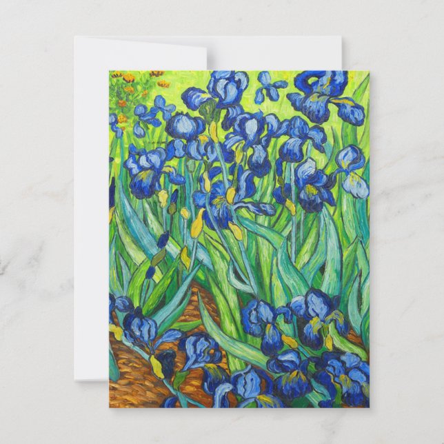 Van Gogh Irises Save The Date (Front)