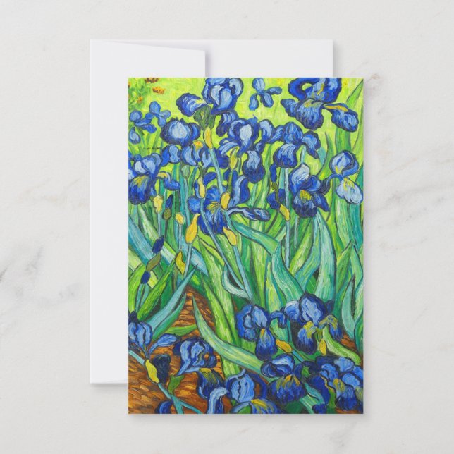 Van Gogh Irises Save The Date (Front)