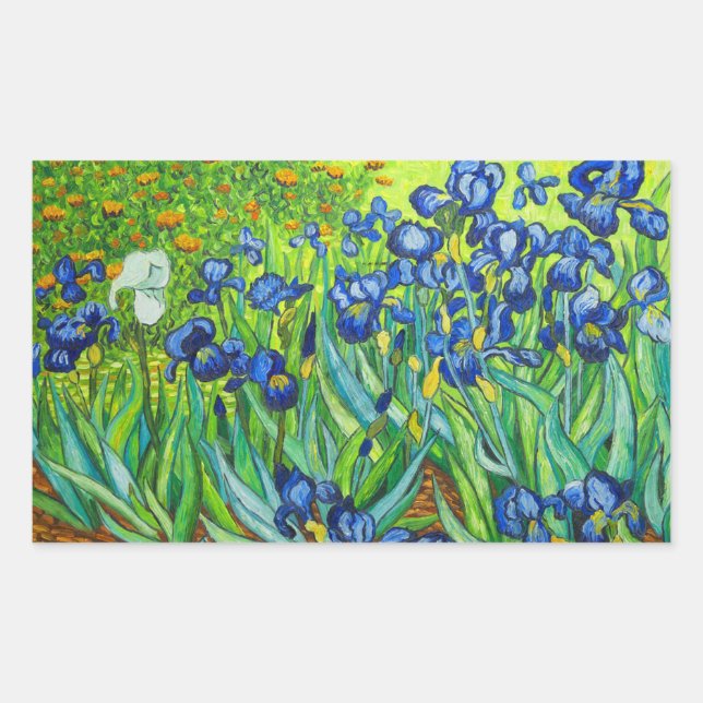 Van Gogh Irises Sticker (Front)