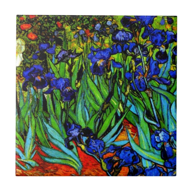 Van Gogh - Irises Tile (Front)