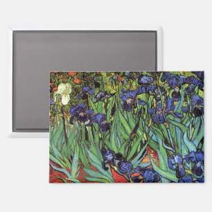 Van Gogh Irises, Vintage Garden Fine Art Magnet