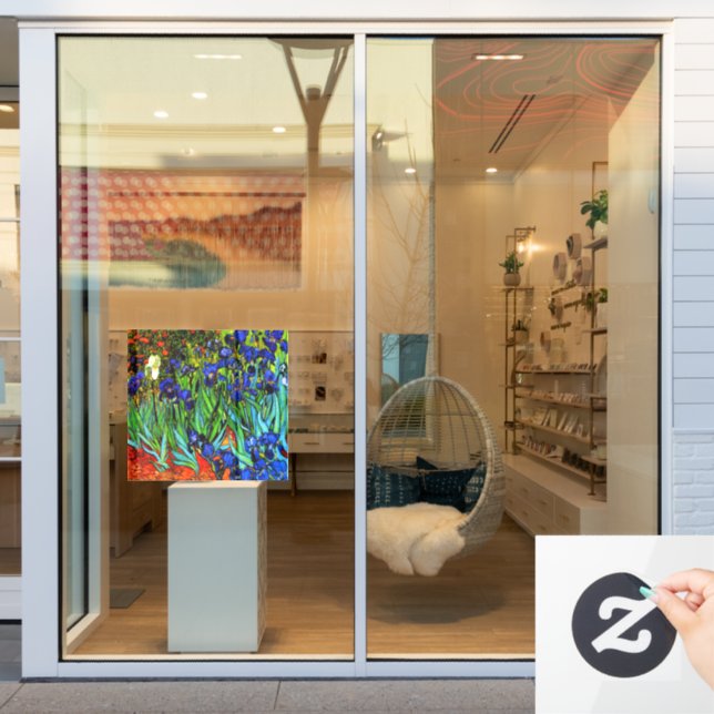 Van Gogh - Irises Window Cling (Store Window)