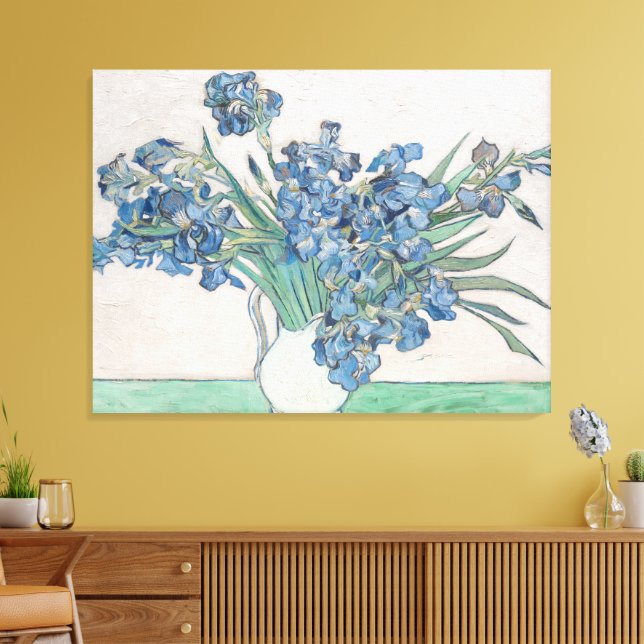 Van Gogh "Irisis"  Canvas Print (Insitu(LivingRoom))