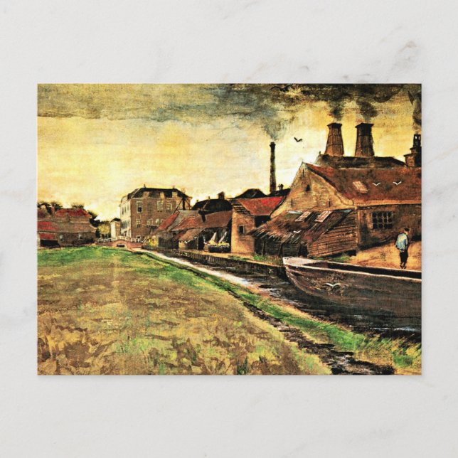 Van Gogh - Iron Mill in the Hague, Postcard (Front)