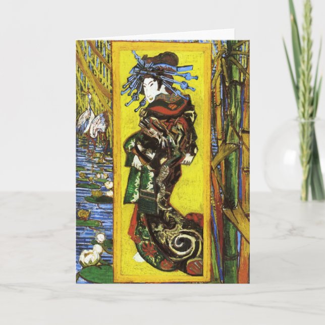 Van Gogh Japonaiserie Oiran Carte de voeux (Devant)