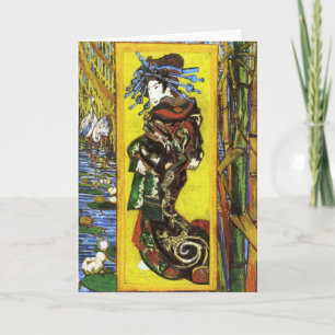 Van Gogh Japonaiserie Oiran Greeting Card