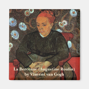 Van Gogh, La Berceuse, Lullaby, Vintage Portrait Magnet