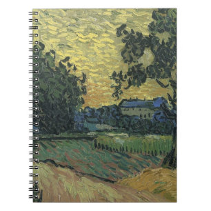 Van Gogh Landscape at Twilight 1890 Notebook