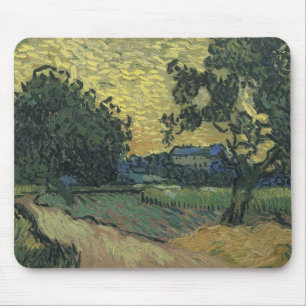 Van Gogh Landscape at Twilight Mouse Pad