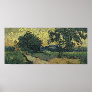 Van Gogh Landscape at Twilight Poster