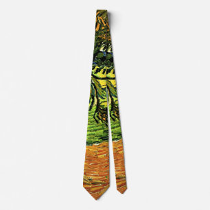 Van Gogh - Landscape with Trees and Figures Tie