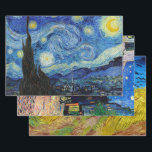 Van Gogh, Landscape Wrapping Paper Sheet<br><div class="desc">Vincent Willem van Gogh (30 March 1853 – 29 July 1890) was a Dutch post-impressionist painter who is among the most famous and influential figures in the history of Western art. In just over a decade, he created about 2, 100 artworks, including around 860 oil paintings, most of which date...</div>