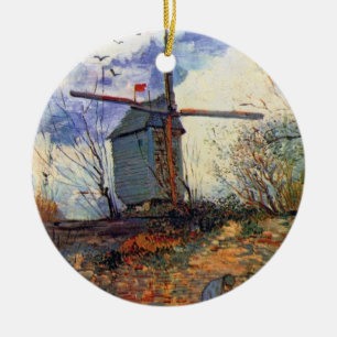 Van Gogh - Le Moulin De La Galette Windmill Ceramic Ornament