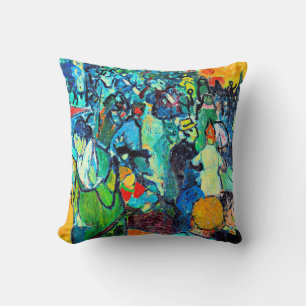 Van Gogh - Les Arenes, famous painting Throw Pillow