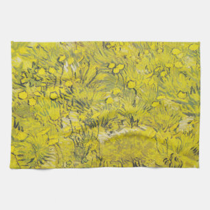 Van Gogh Meadow - Bright Yellow Wildflowers Kitchen Towel