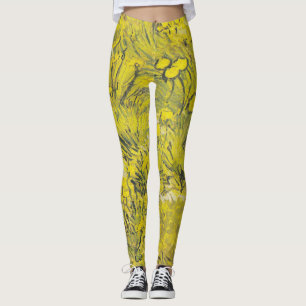 Van Gogh Meadow - Bright Yellow Wildflowers Leggings